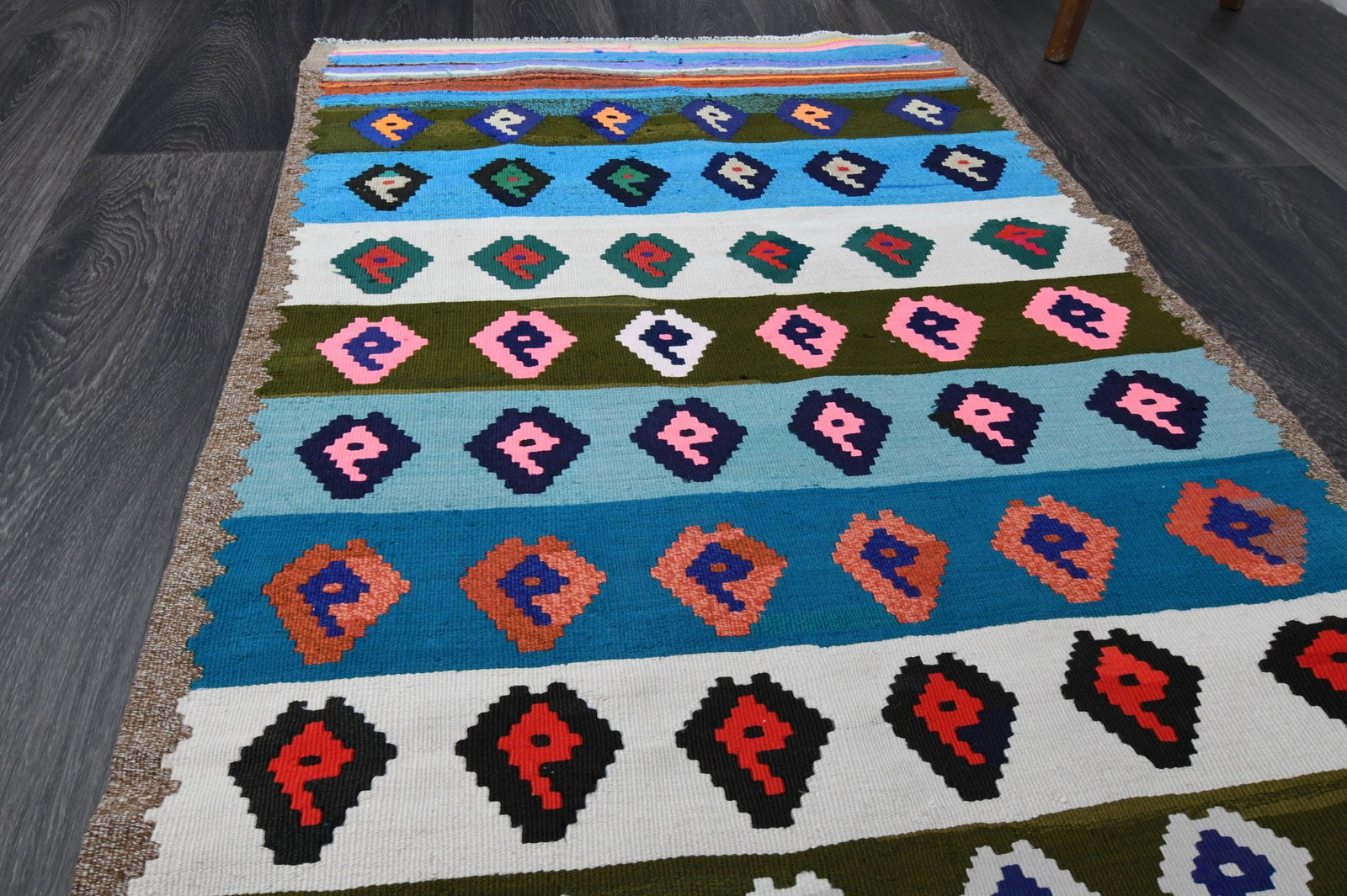 2.9x6.4 ft, TURKISH KILIM Runner - 4