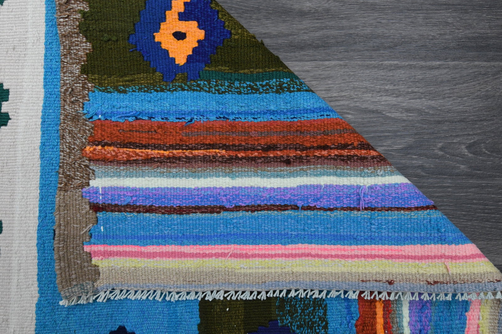 2.9x6.4 ft, TURKISH KILIM Runner - 7