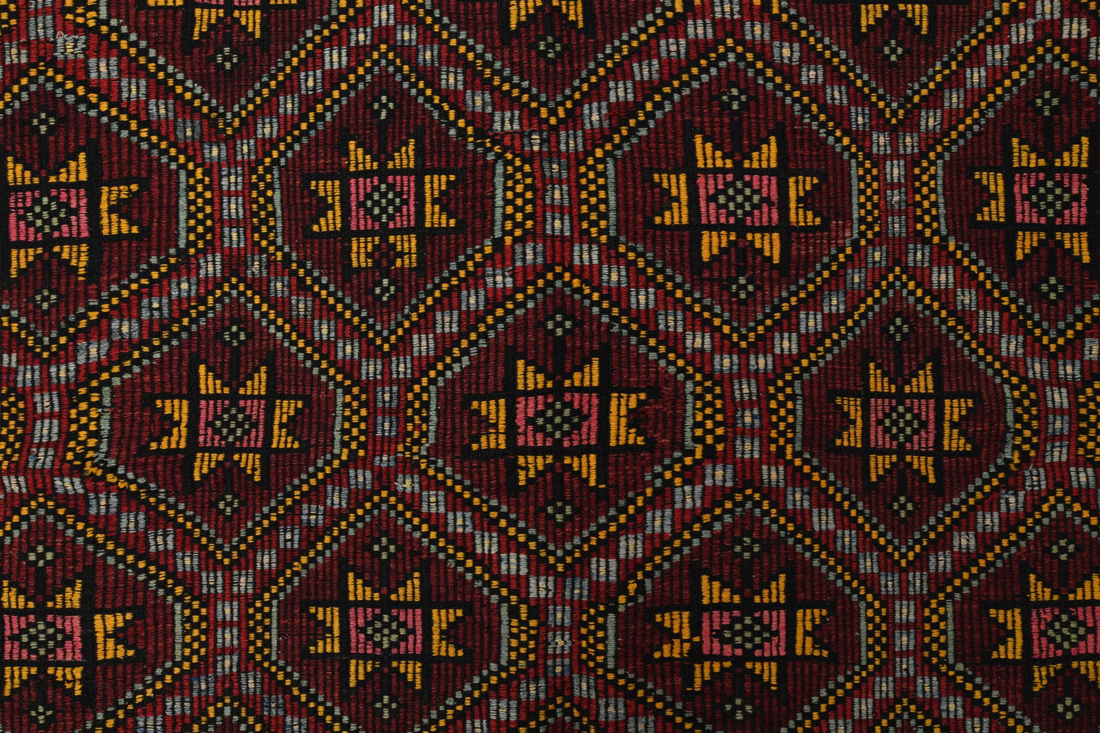 5.6x8.4 ft, Brown Kilim Rug, VINTAGE - 5