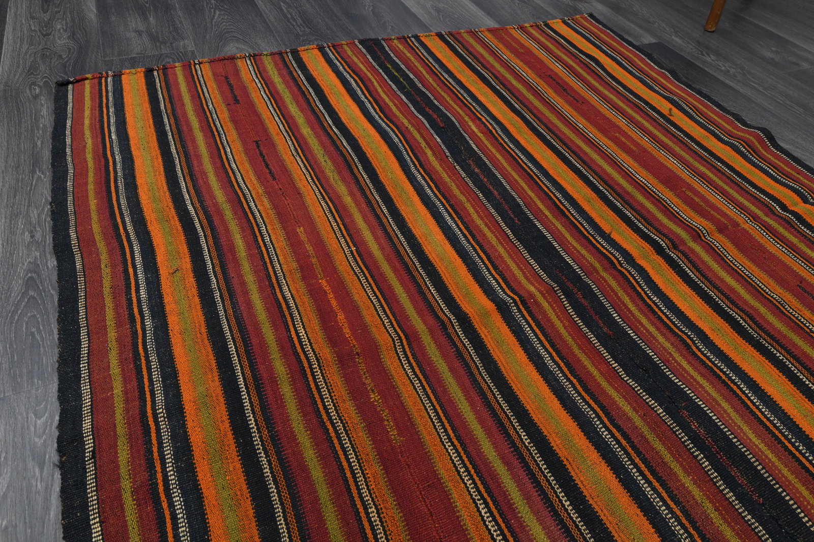 4.7x6.9 ft, TURKISH KILIM Rug - 5