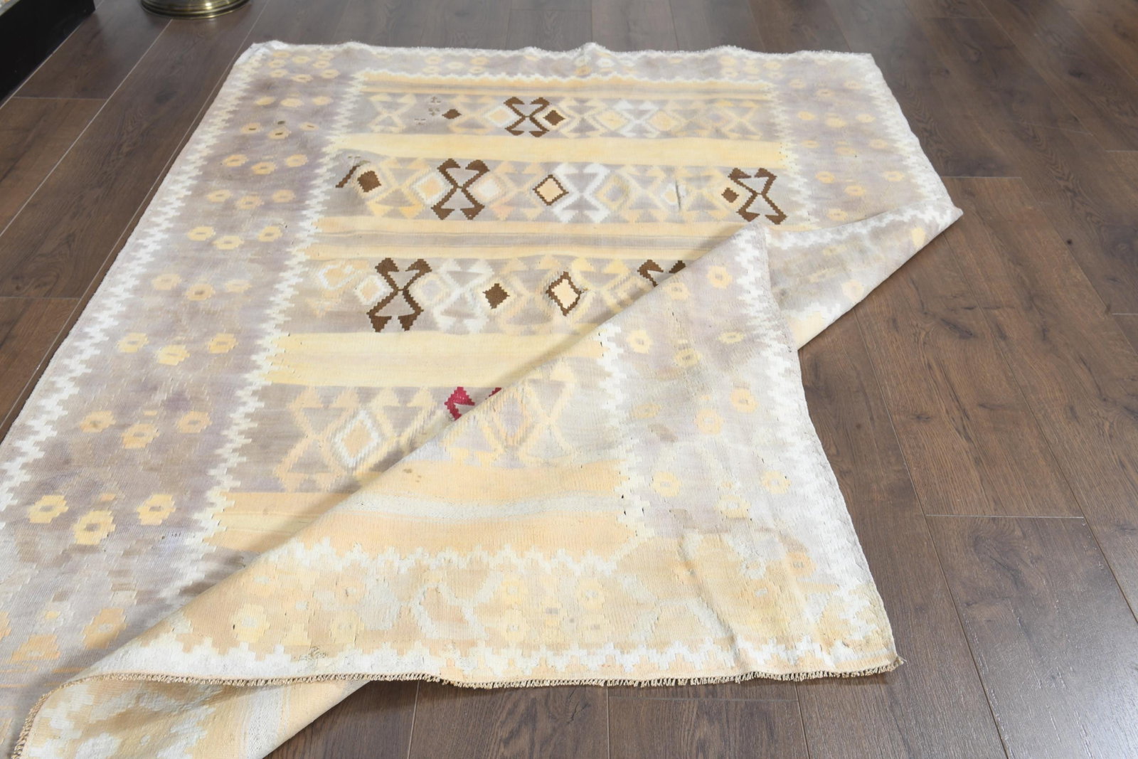 4'5x6'4 ft, COLORFUL, Vintage Turkish Rug - 5