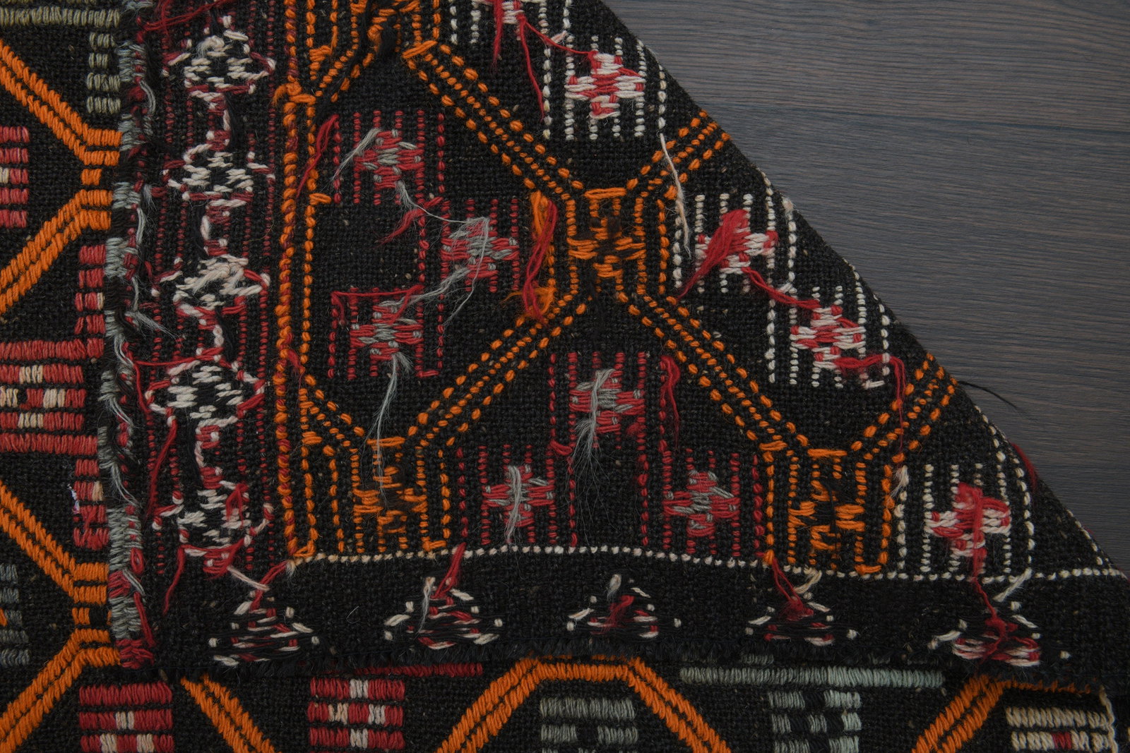 4x9 Vintage Rug Runner, Turkish - 5