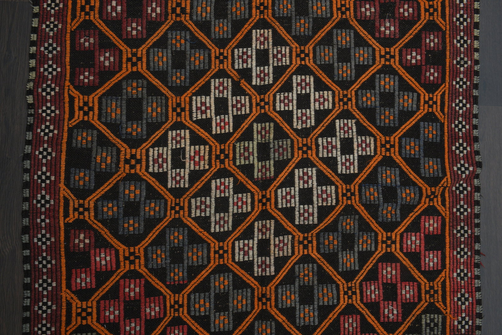 4x9 Vintage Rug Runner, Turkish - 6