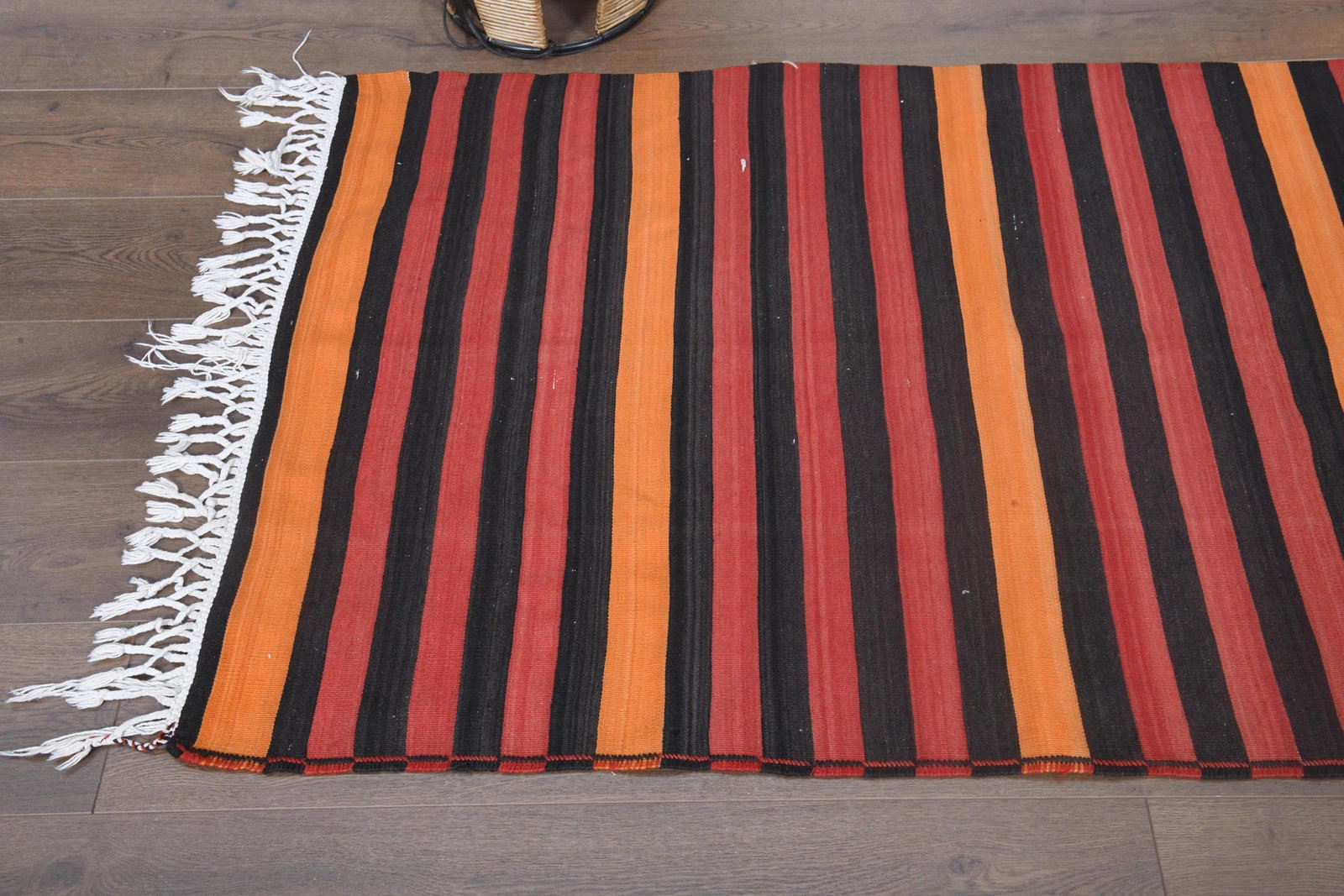 3.1x10.8 ft, STRIPED KILIM RUNNER - 8