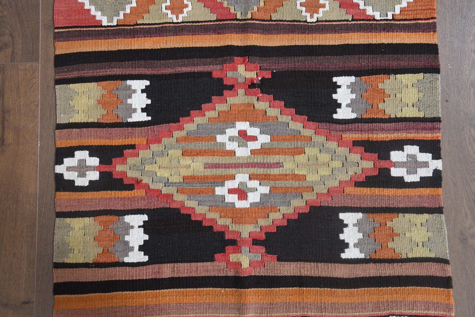 2'5x13'4 ft, COLORFUL KILIM RUNNER - 6