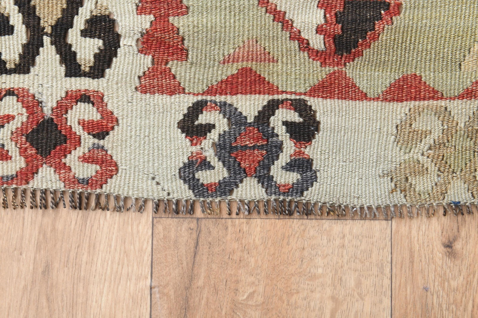 Vintage Tribal Runner Rug, Ethnic Carpet, Traditional Geometric Floor Covering, 4.3x11.6 ft, - 2