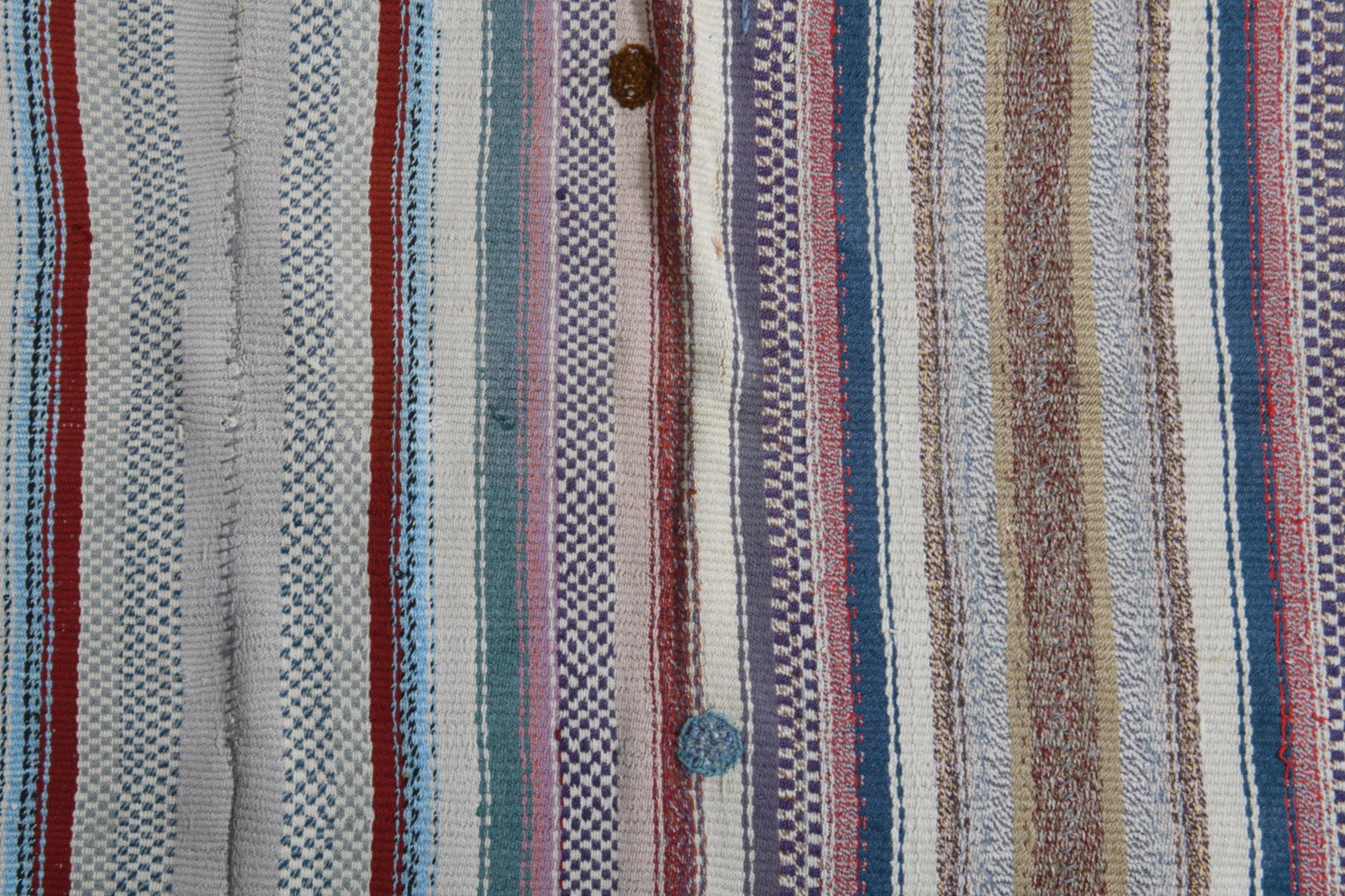 5x7'2 ft, STRIPED KILIM RUG, Turkish - 2