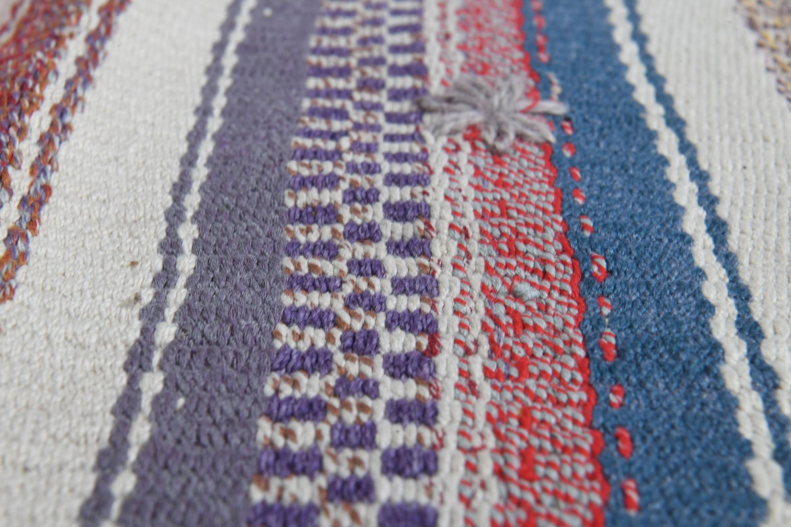 5x7'2 ft, STRIPED KILIM RUG, Turkish - 4