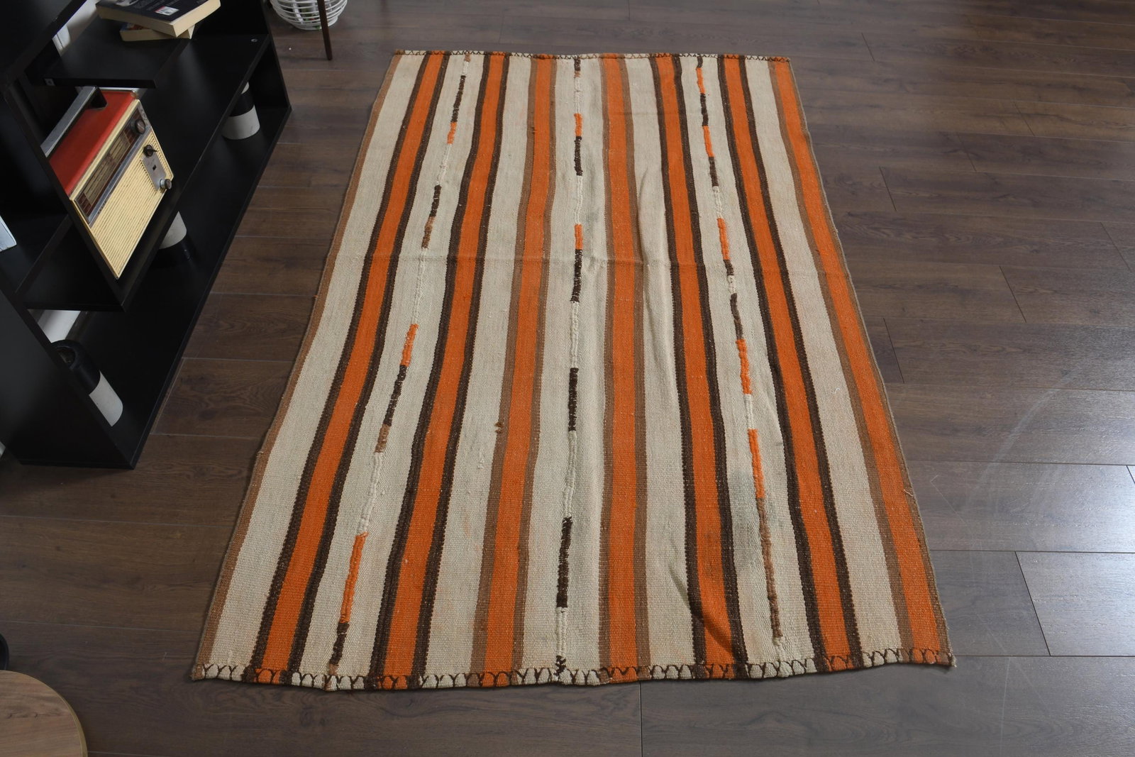 4x6.3 ft, COLORFUL KILIM RUG - 3