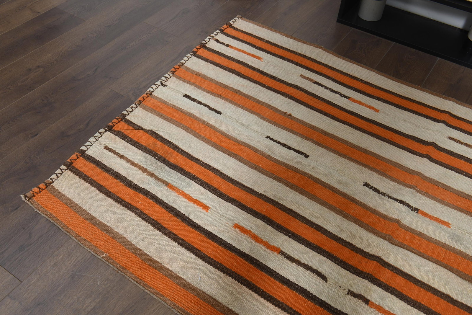4x6.3 ft, COLORFUL KILIM RUG - 8