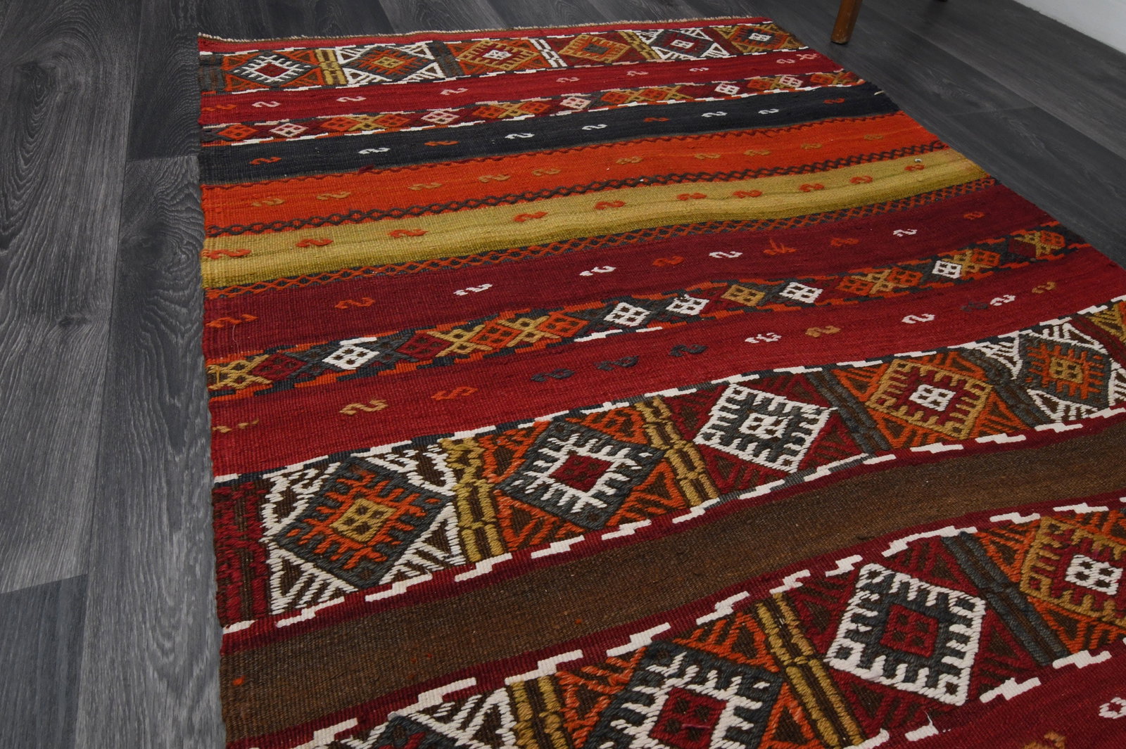 3.3x6.9 ft, TURKISH KILIM Runner, VINTAGE - 3