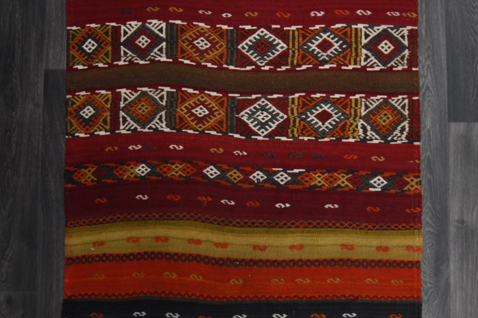 3.3x6.9 ft, TURKISH KILIM Runner, VINTAGE - 5