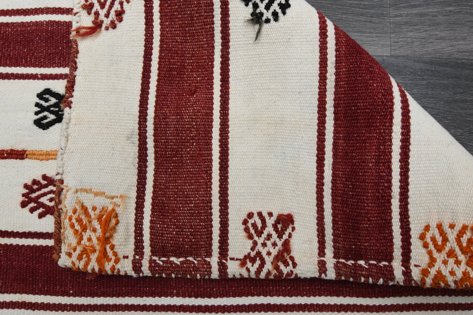2.6x8 ft, TURKISH KILIM Runner - 7