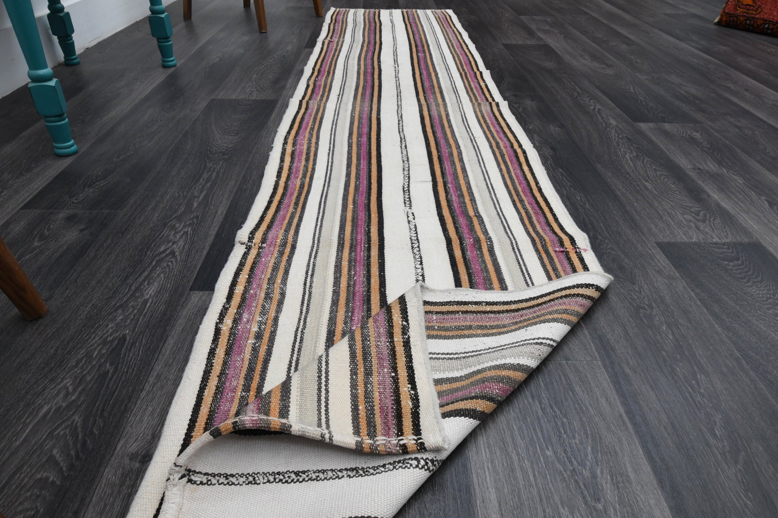 2.1x9.6 ft, TURKISH Runner, VINTAGE - 8