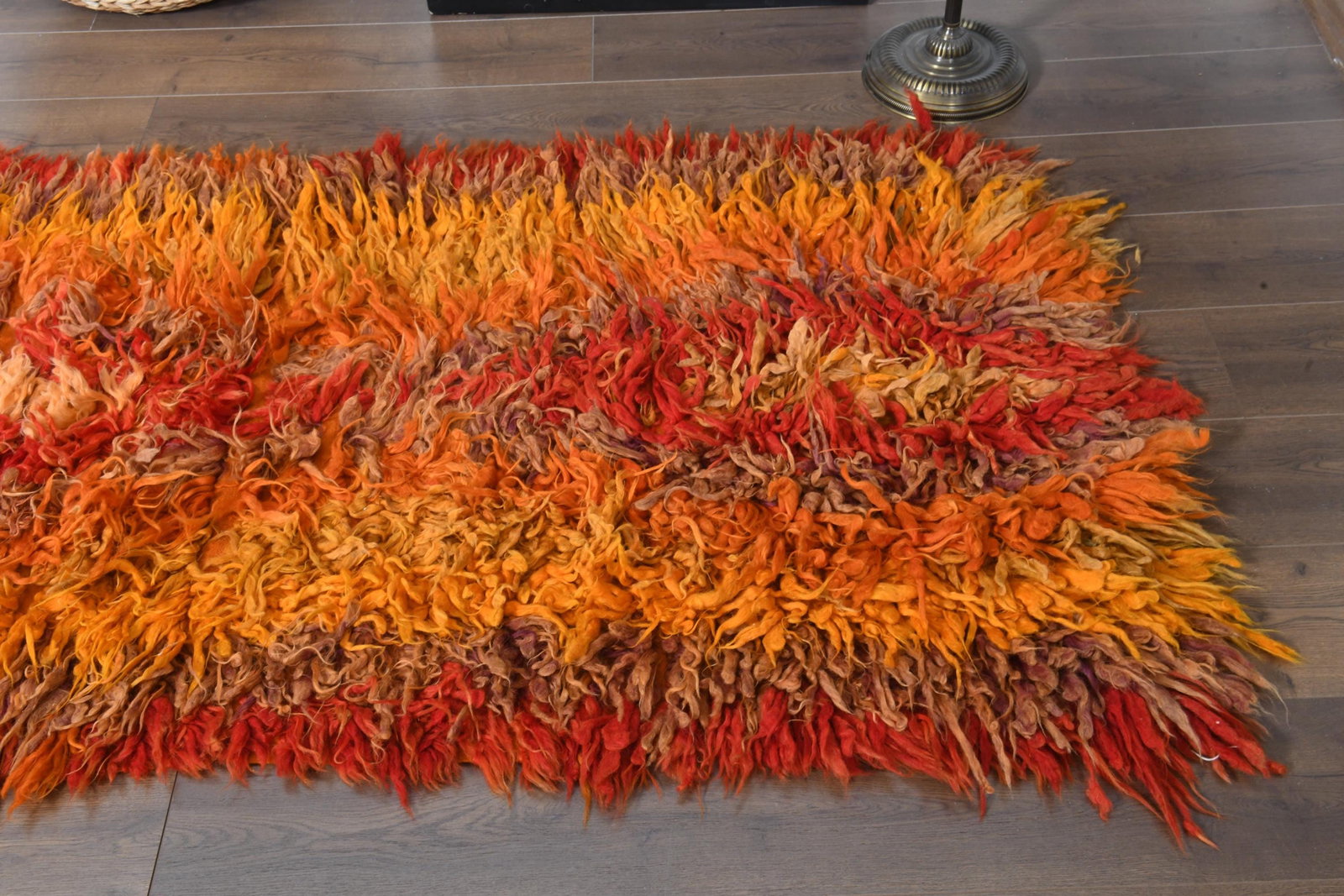 3'2x9'2 ft, FLATWEAVE, Colorful Kilim Rug - 8