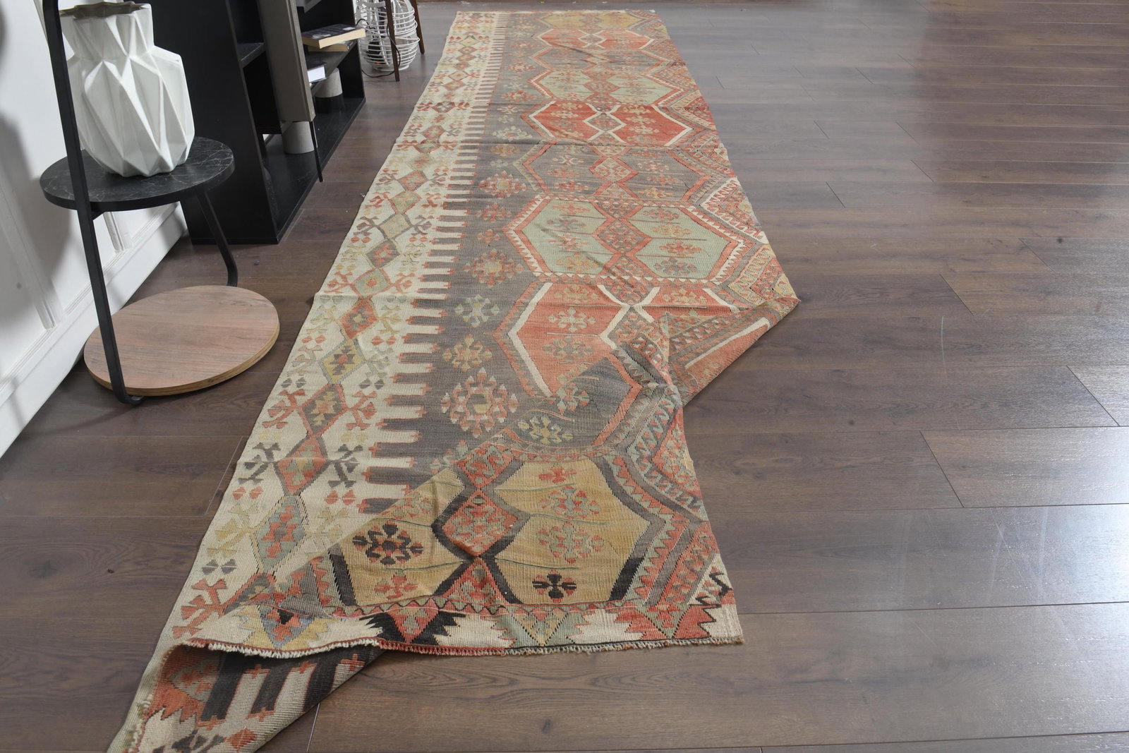 3'6x14'5 ft, BROWN TURKISH RUNNER, Runner - 5