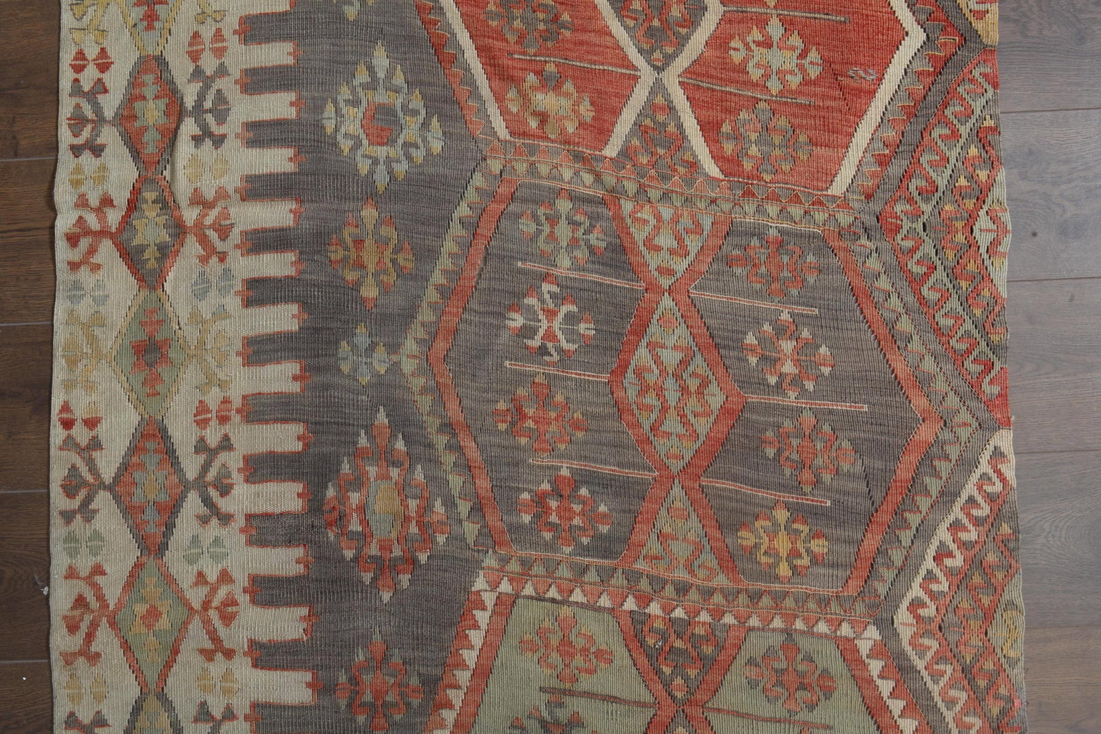 3'6x14'5 ft, BROWN TURKISH RUNNER, Runner - 6