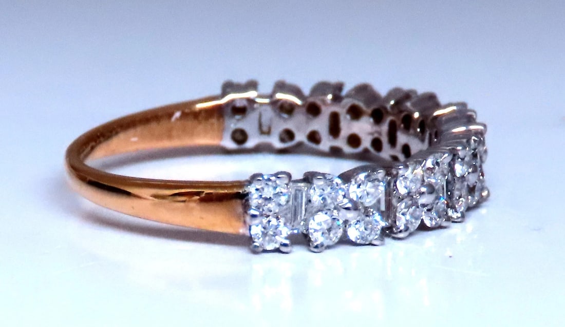 .75ct Natural Baguette & Round Diamonds Bank 18kt gold Flat 12290** - 2