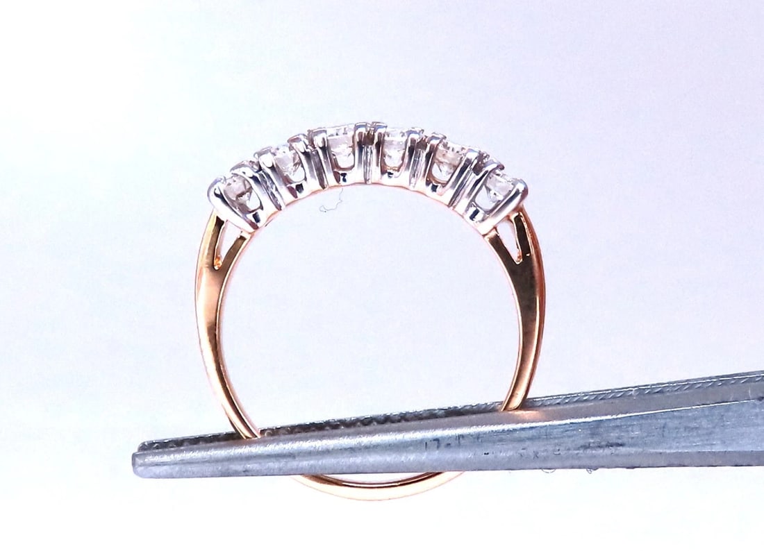.70ct Natural Round Diamonds Eternity Ring Sharing Prong G/Vs 14kt gold** - 3
