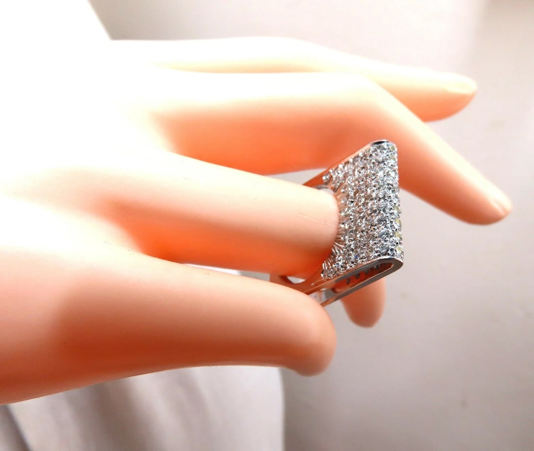2.00ct Natural Round Diamonds Fold Over Ring Mod Deco 14kt** - 9