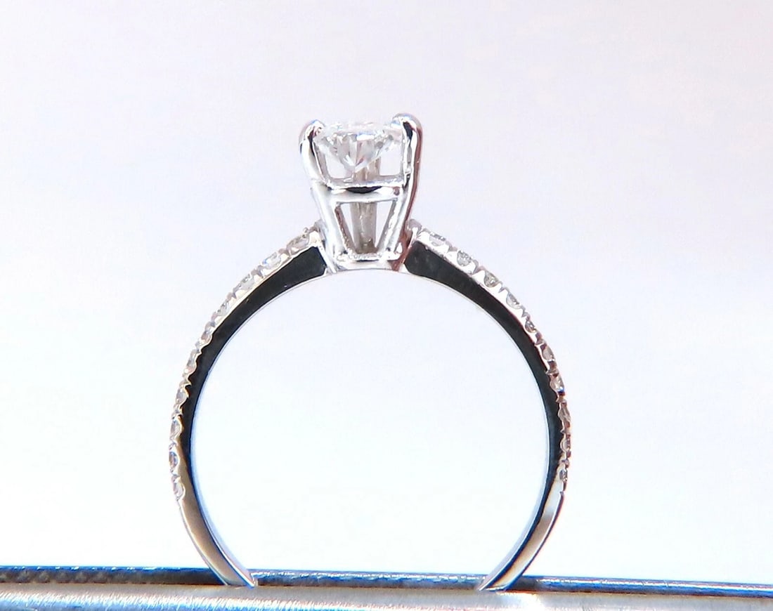 GIA Certified .54ct Natural Pear Shaped Diamond Ring 14kt** - 7