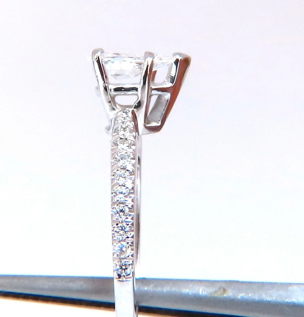 GIA Certified .54ct Natural Pear Shaped Diamond Ring 14kt** - 8