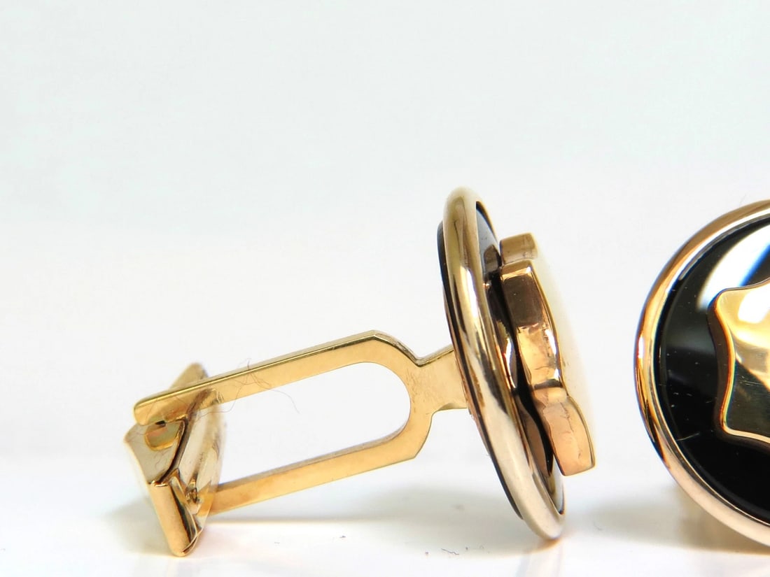 UNISEX 14KT 17.7mm 3D CUFFLINKS A+ DETAIL 8.7 GRAMS** - 2