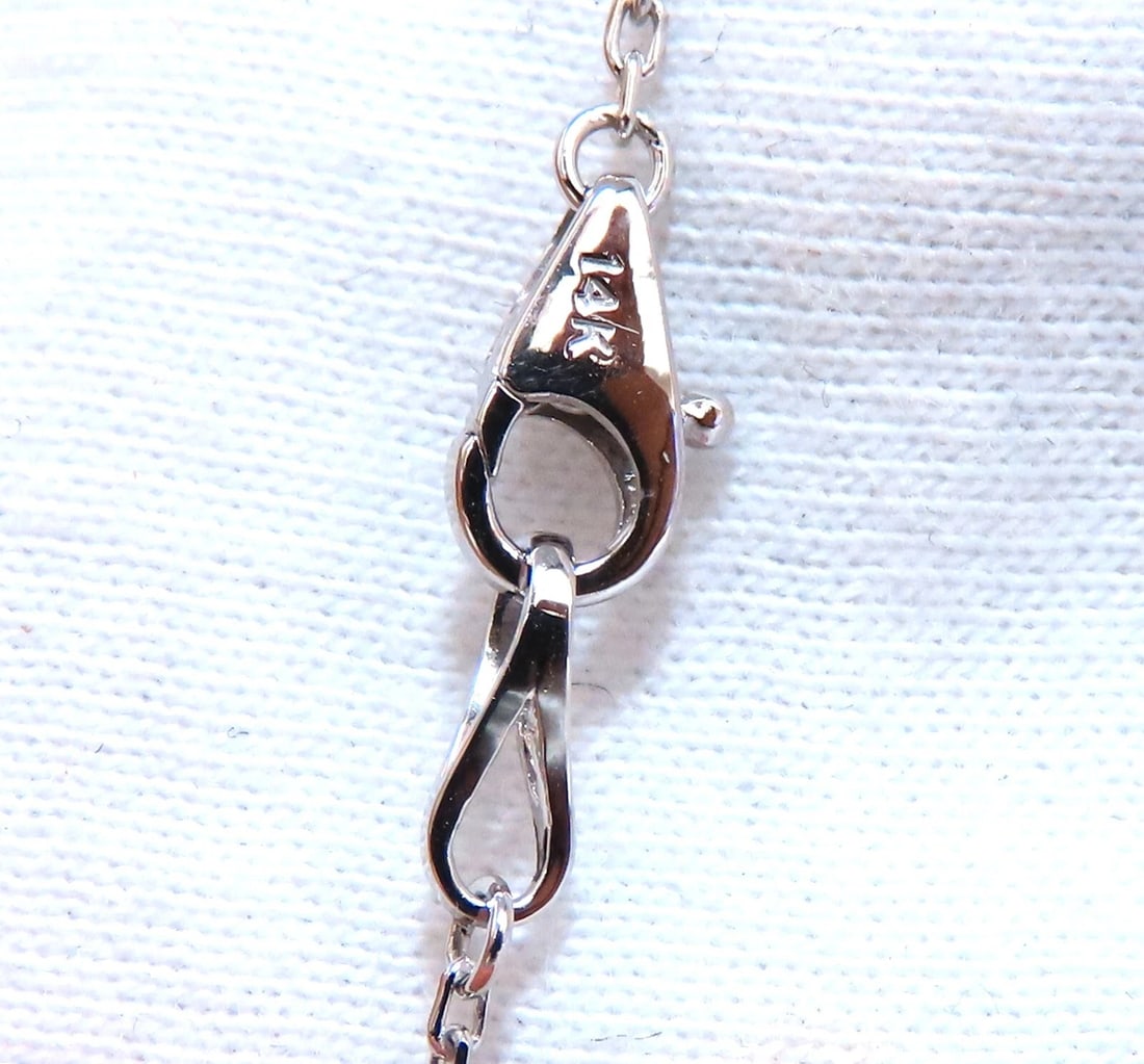 3.45ct natural diamonds eternity station by yard double wrap necklace 14kt ** - 3