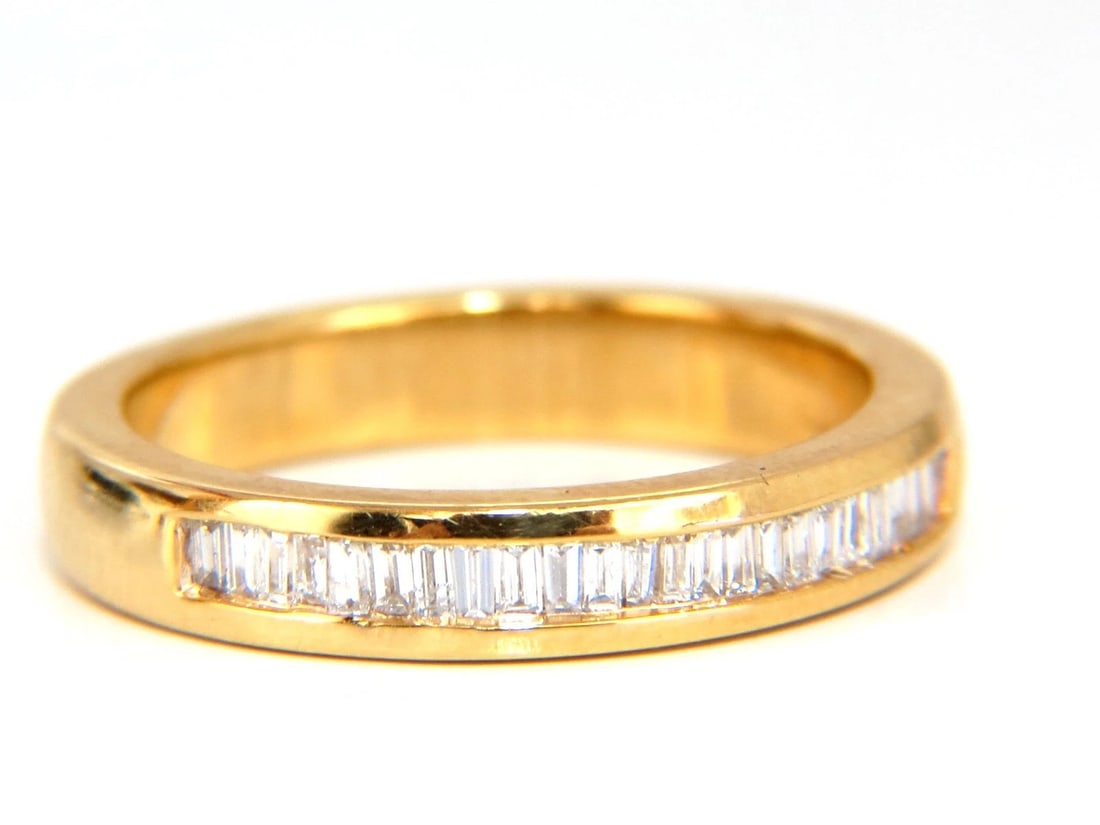 1.00ct Band & Insert Natural Diamonds X Ring 14kt** - 5
