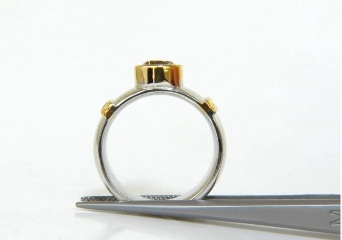 .90ct Natural Fancy Orange Brown Diamond Ring 14 Karat Solid 44717** - 7