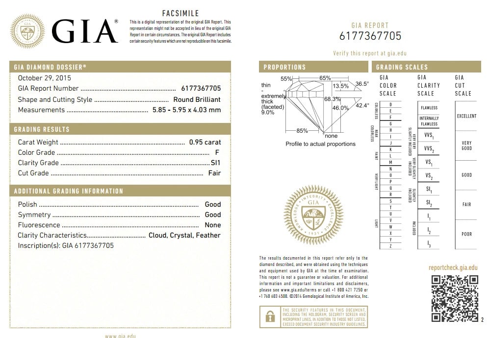 GIA Certified .95ct F.Si1 natural round diamond ring Portuguese Revival 14kt** - 2