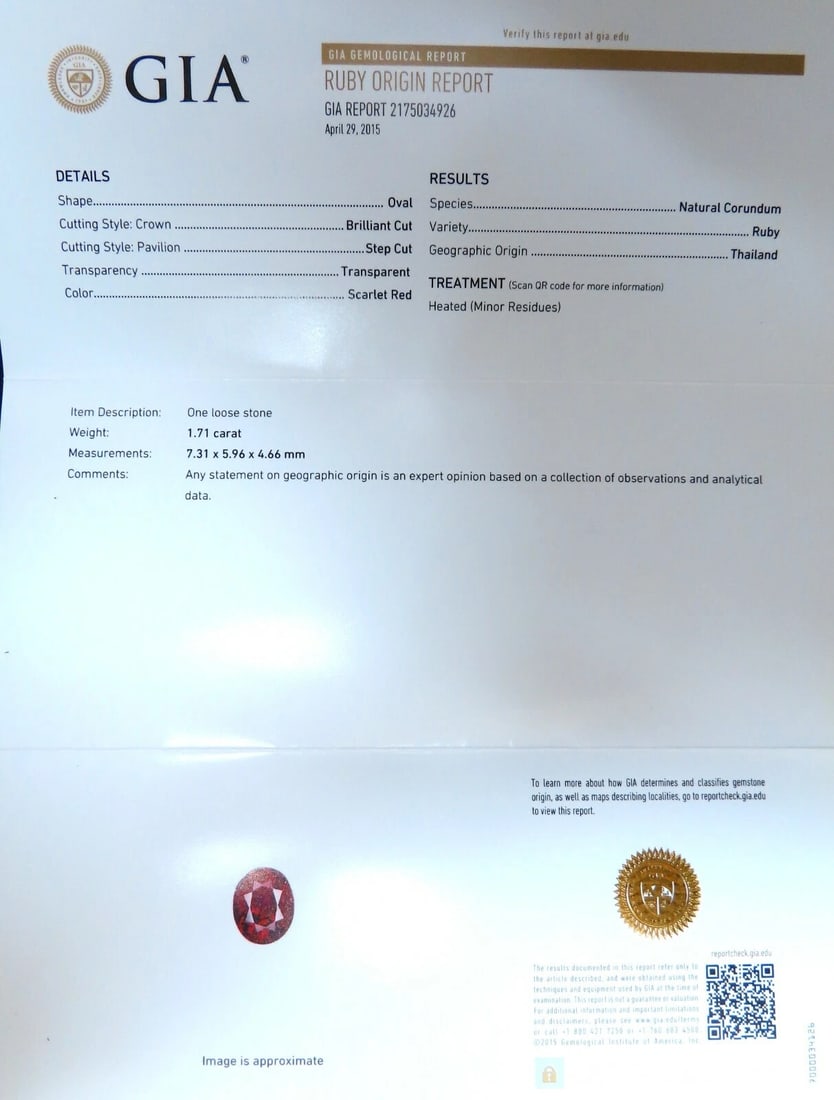 GIA Certified Thailand Ruby 1.71ct Halo Diamond ring 18kt Vivid Red Prime** - 8