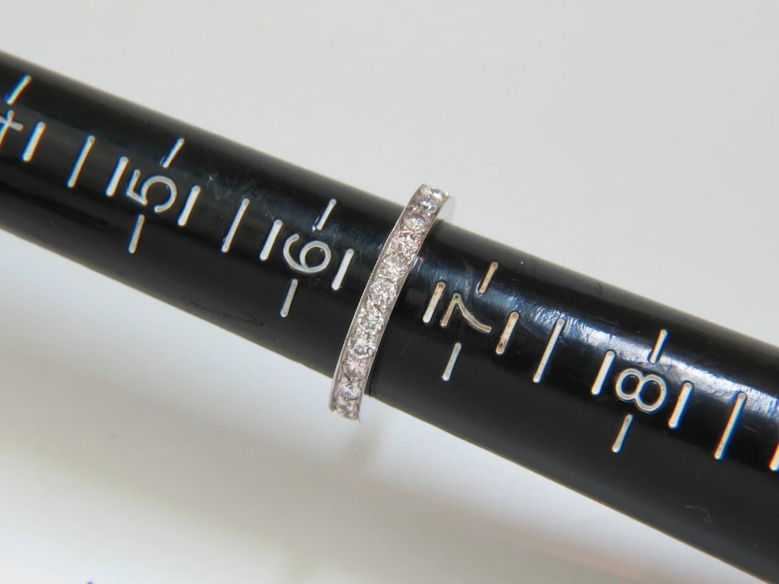 1.70ct. NATURAL DIAMONDS ETERNITY RING 14KT F /SI SIZE 6.5 FULL CUTS** - 5