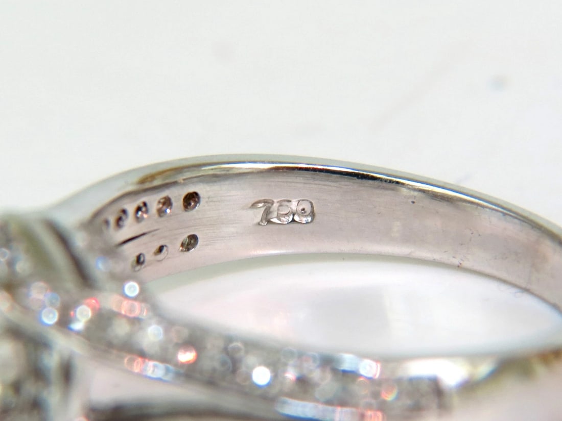 1.61CT ROUND BRILLIANT NATURAL DIAMOND RAISED CROWN RING 14kt *v - 12