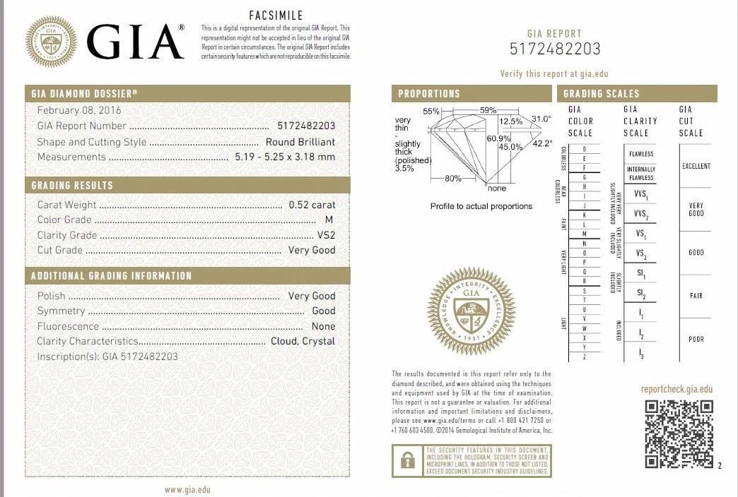 GIA Certified 2.01ct natural round diamond ring +band 18kt gold** - 5