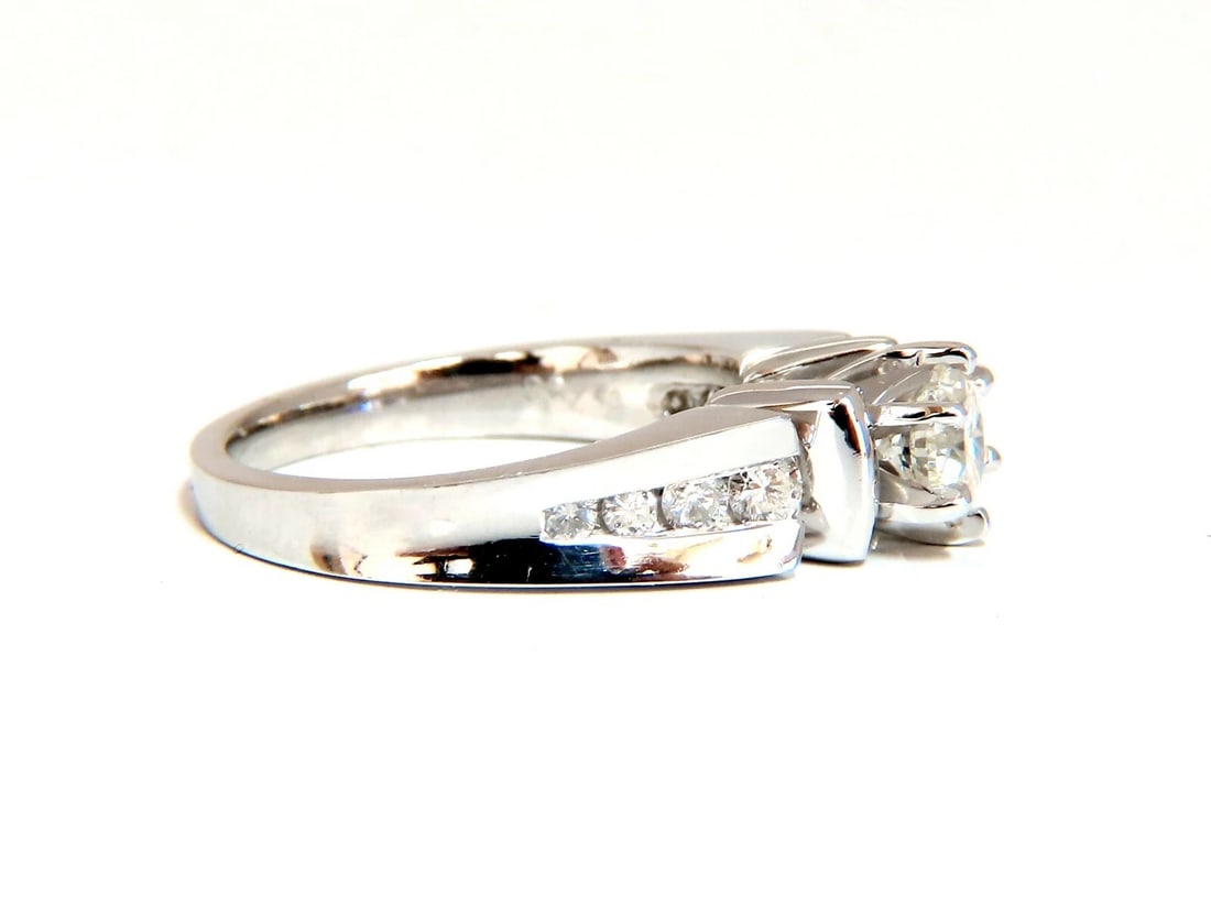 .87ct Natural Round Diamond Engagement Ring 14 Karat** - 2