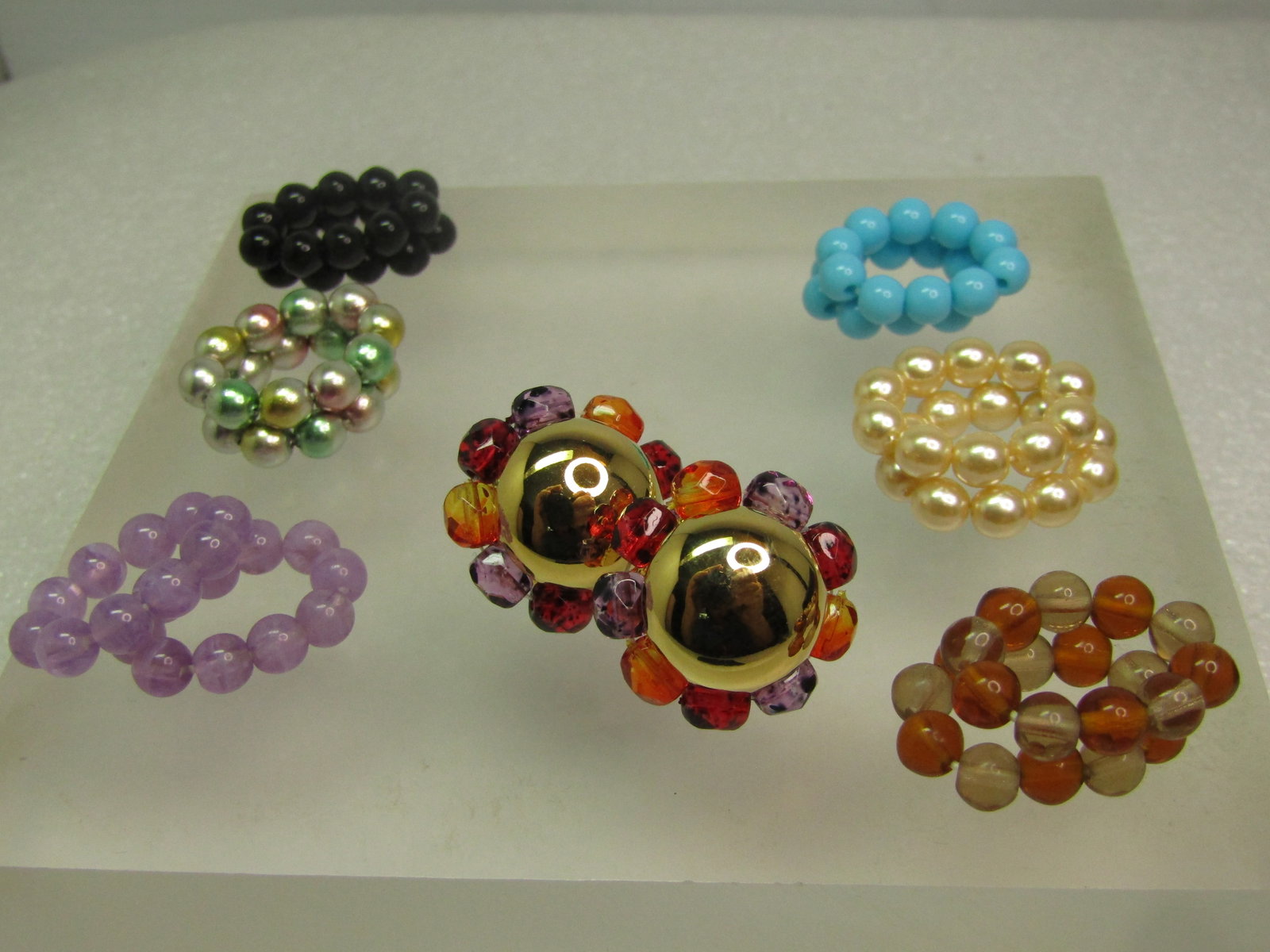 Vintage Joan Rivers Beaded Interchangeable Enhancer Earrings, Pierced. 1990's - 7