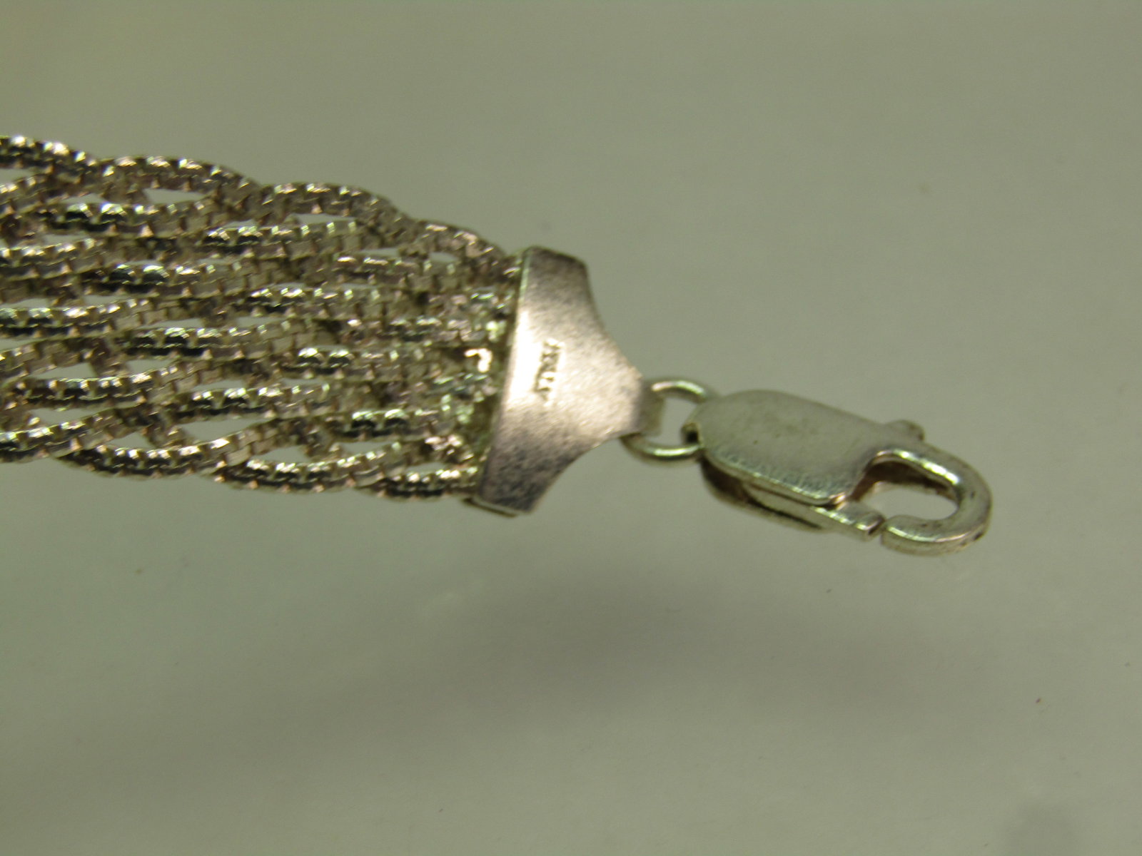 Vintage Sterling Braided/Woven Bracelet, 7.25" IBB. 1980's-1990's - 5