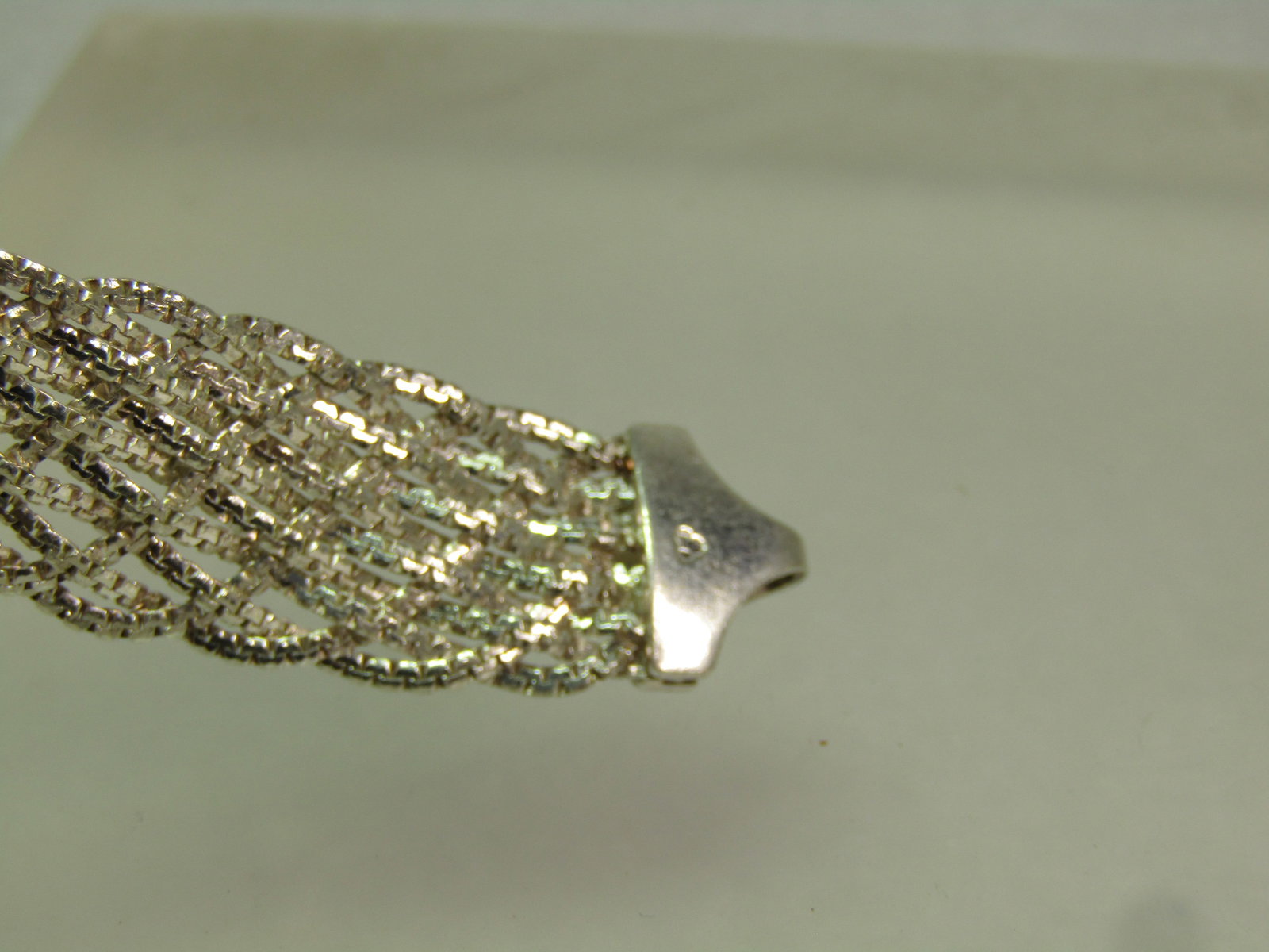 Vintage Sterling Braided/Woven Bracelet, 7.25" IBB. 1980's-1990's - 6