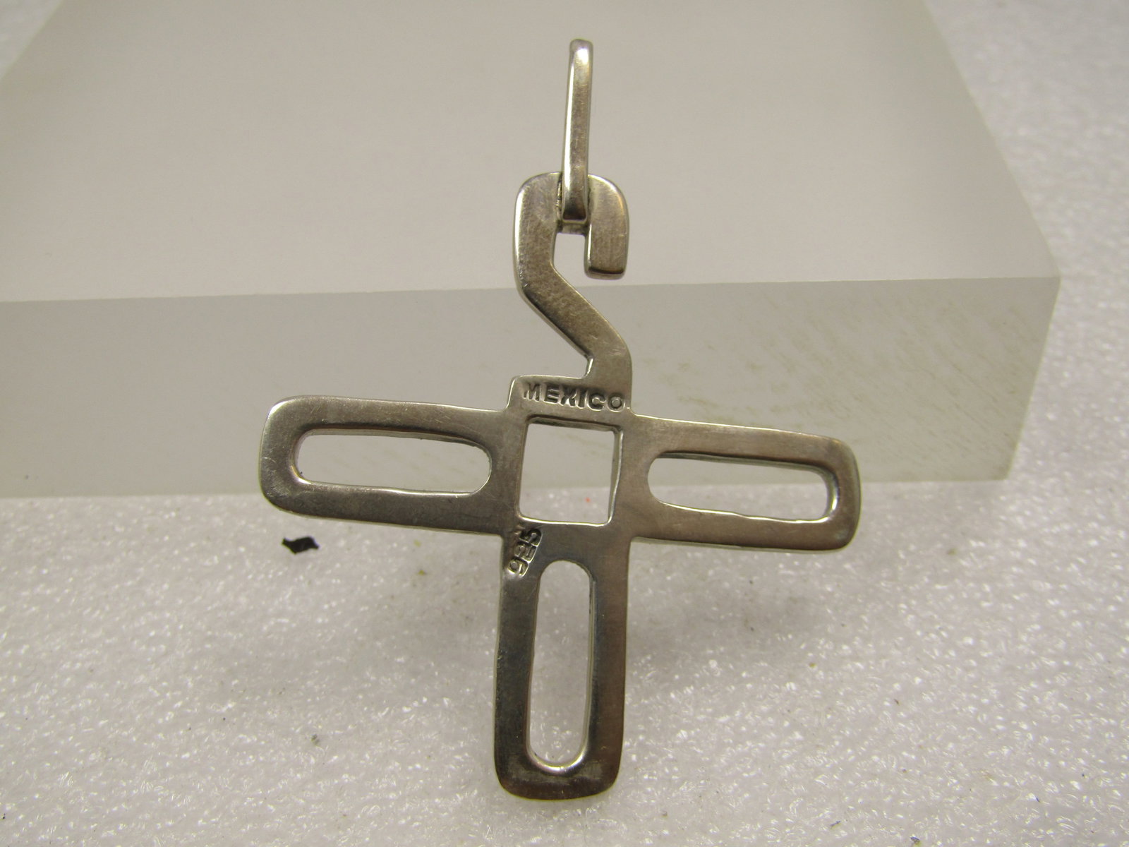 Vintage Sterling 2000 Pendant in Cross Form, Mexico, 90 20 - 4