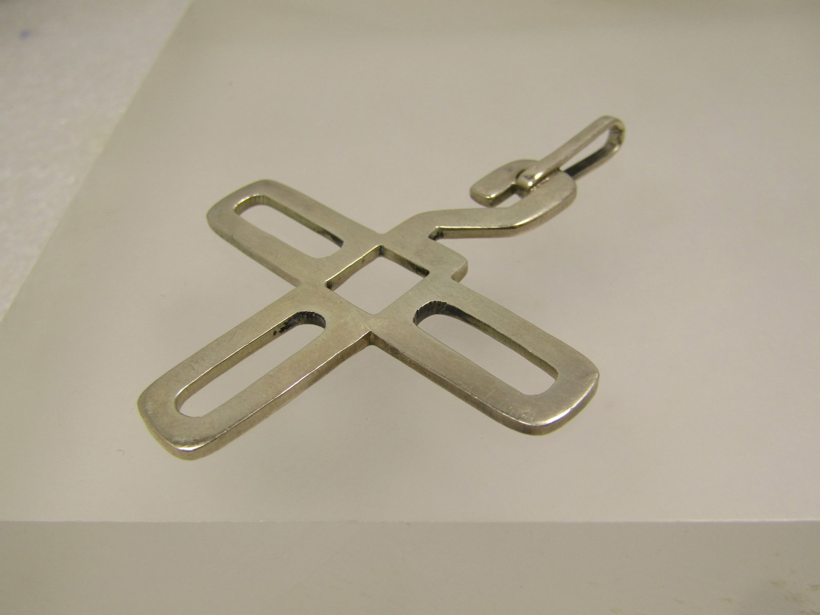 Vintage Sterling 2000 Pendant in Cross Form, Mexico, 90 20 - 5