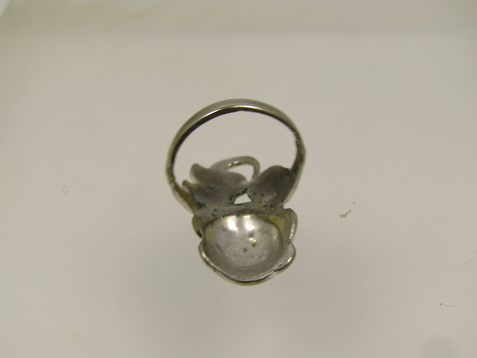 Vintage 14kt G.E.P Marcasite Rose Ring, Sz. 4.5, 1940's - 5