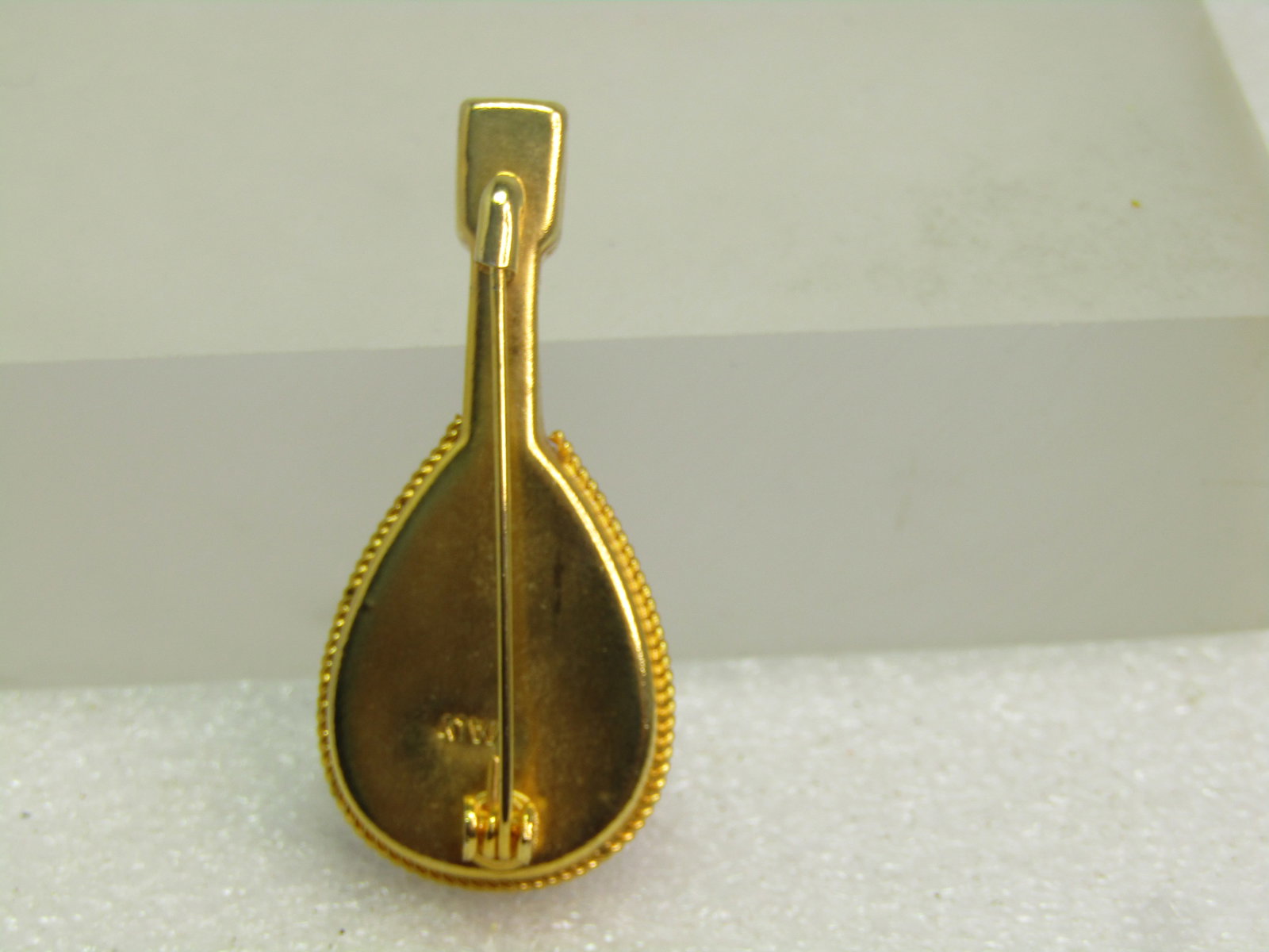 Vintage Micromosiac Mandolin Brooch, Italy, 1960's-1970's - 6