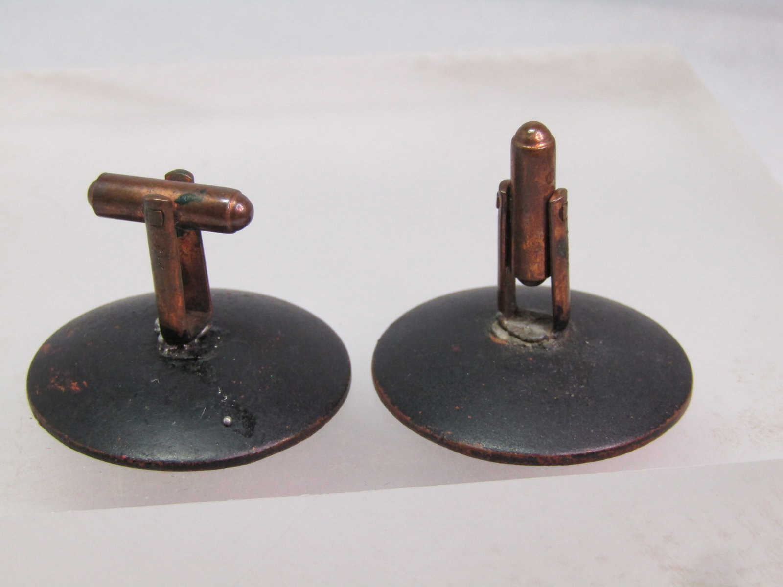 Vintage Enameled Copper Mod/Abstract Cufflinks, 191950's-1960's. - 3