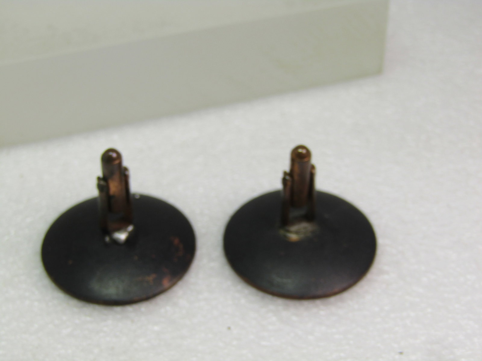 Vintage Enameled Copper Mod/Abstract Cufflinks, 191950's-1960's. - 6