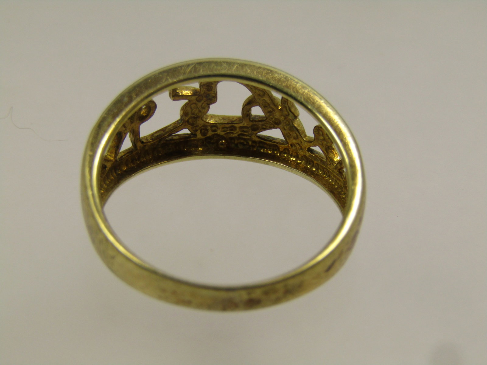 Vintage Sterling Heart Trail Ring, Sz. 8.25, Israel 1980's-1990's - 5