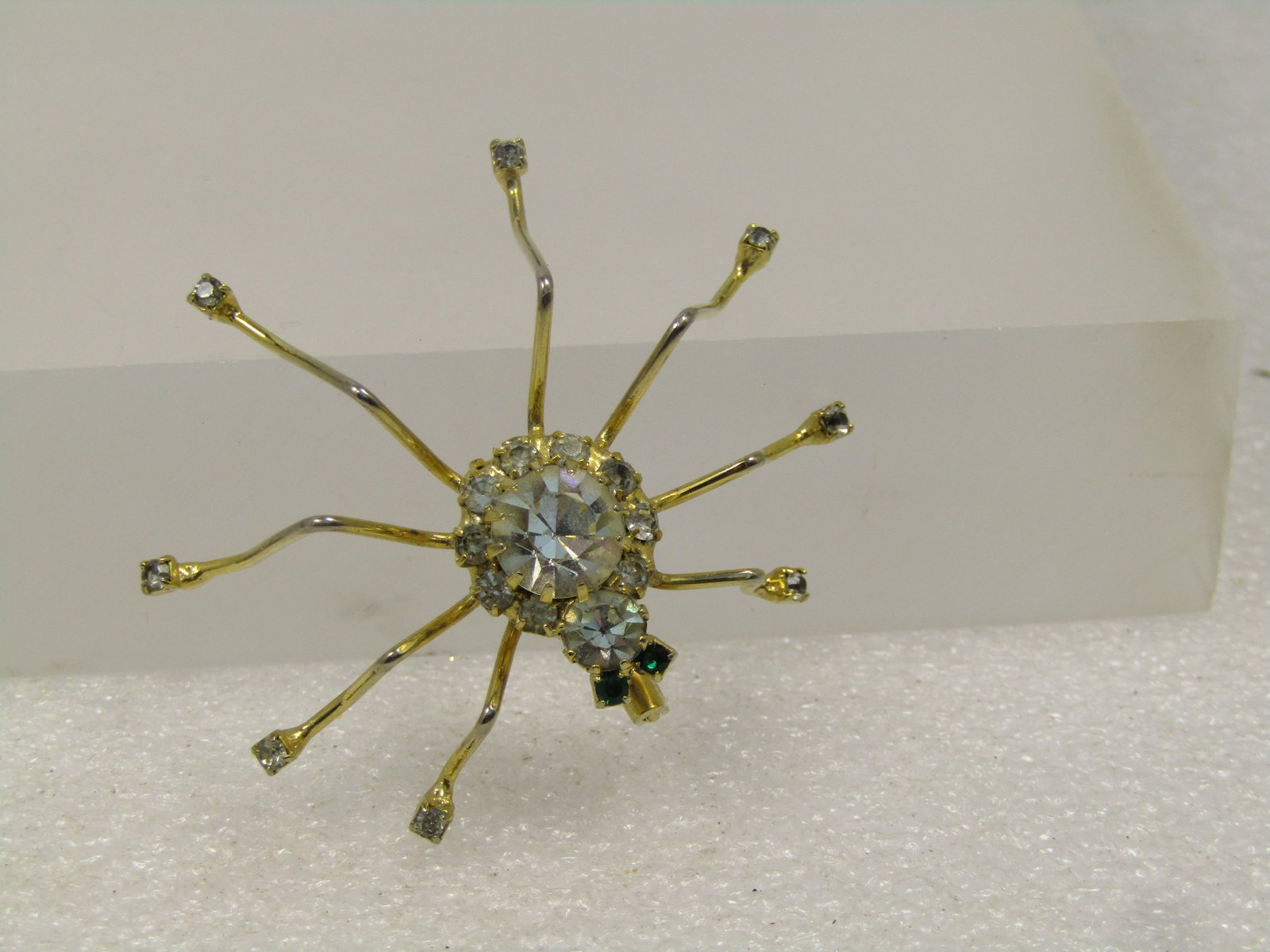 Vintage Rhinestone Spider Brooch, 1960's-1970's - 2