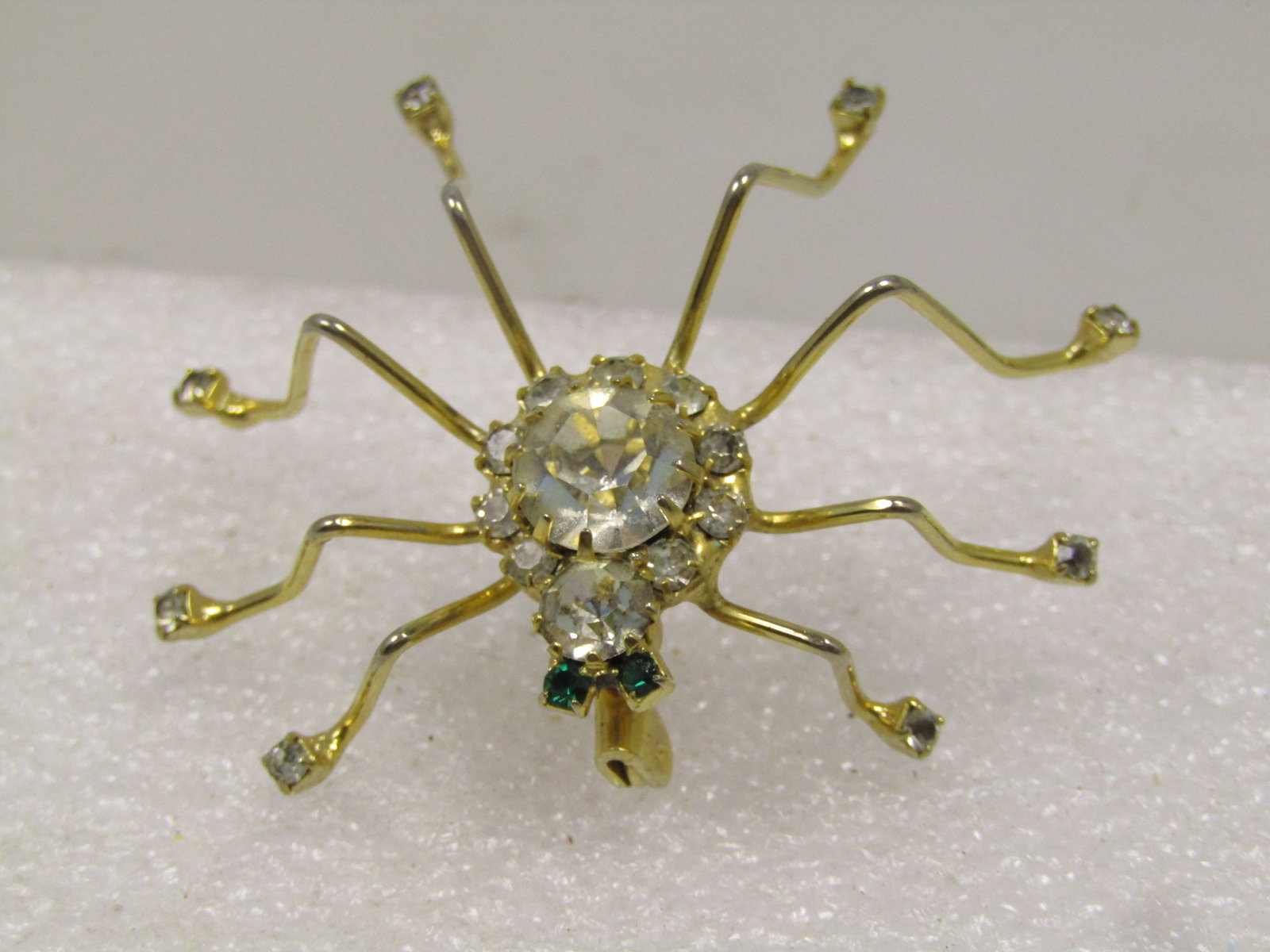 Vintage Rhinestone Spider Brooch, 1960's-1970's - 6