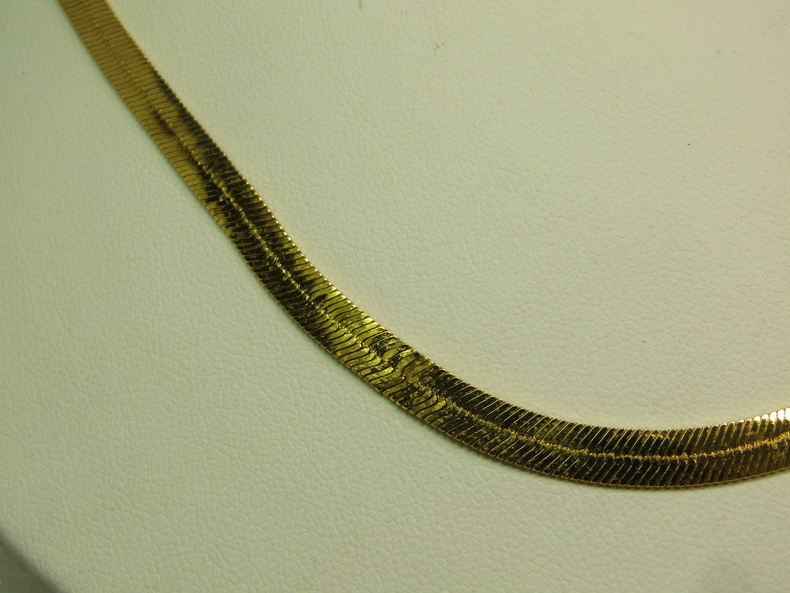 Vintage Monet Herringbone Necklace, 17.5", Gold tone, 1980's-1990's - 3