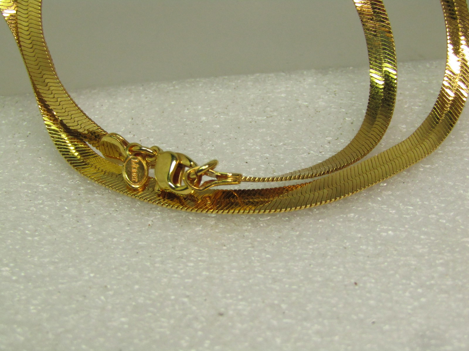 Vintage Monet Herringbone Necklace, 17.5", Gold tone, 1980's-1990's - 5